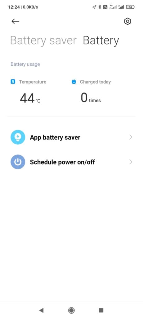 POCO F3 - Battery Temperature