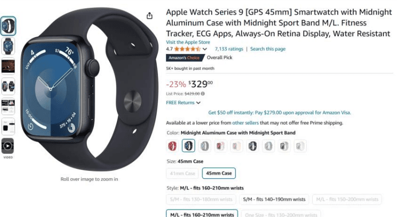 A black watch with a round face

Description automatically generated with medium confidence