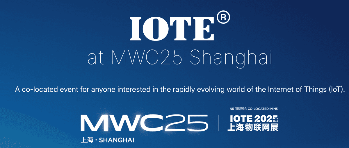 Banner of IOTE at MWC25 Shanghai
