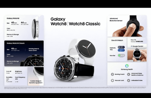 Galaxy Watch8 and Watch8 Classic features