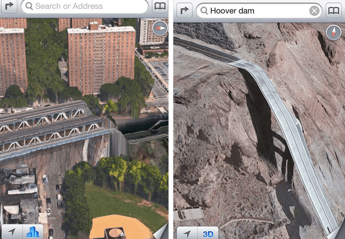 apple maps 3d view