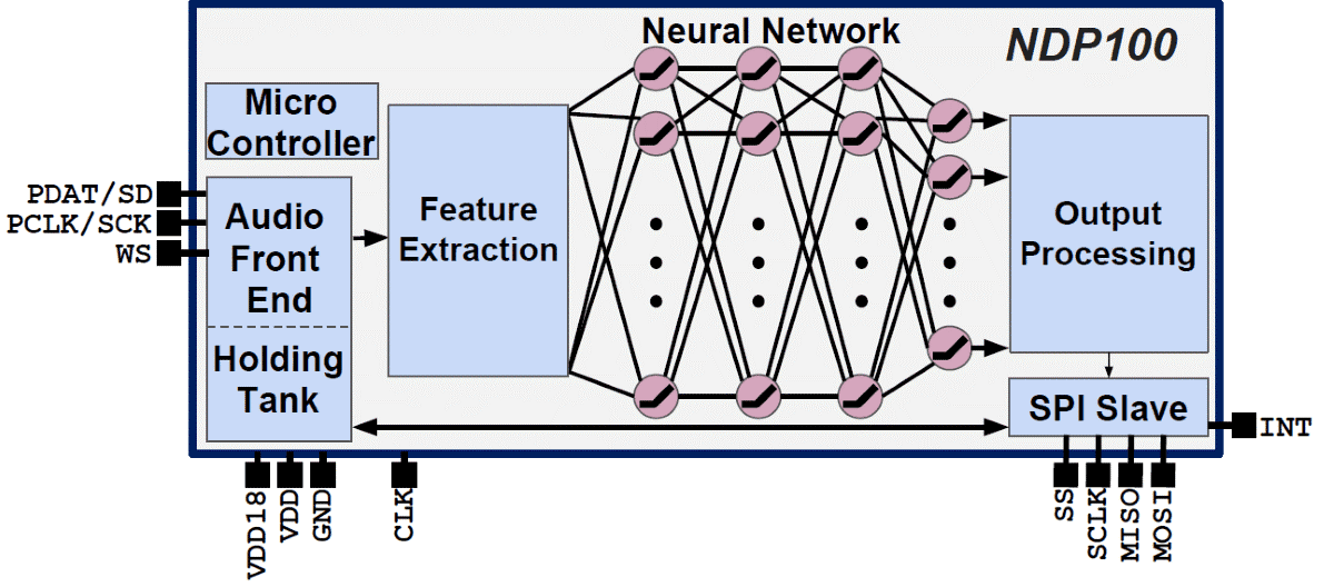Syntiant NDP 100 architecture