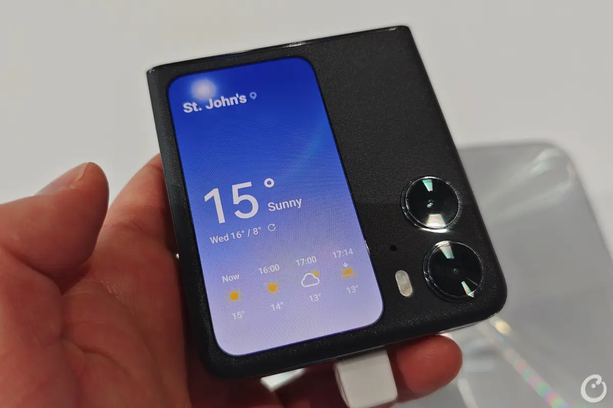 counterpoint oppo find n2 flip weather widget