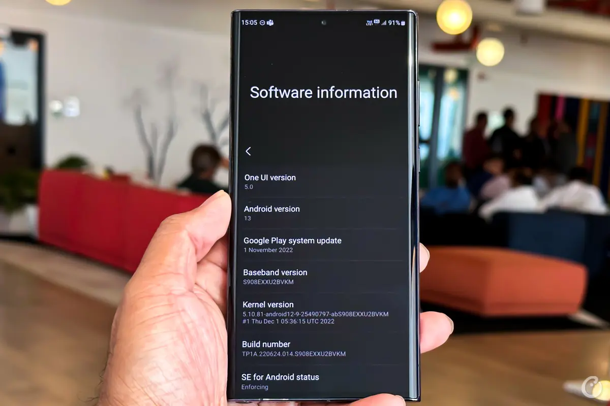 counterpoint samsung galaxy s22 ultra review software information