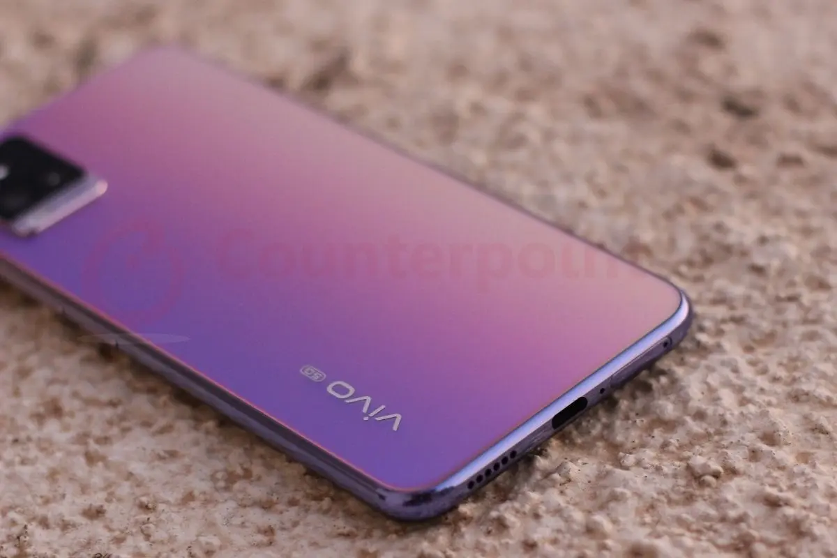 counterpoint vivo v20 pro 5g review back port