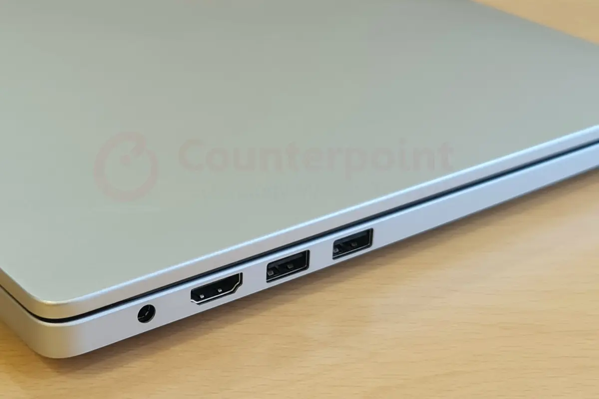 counterpoint xiaomi mi notebook 14 review left ports