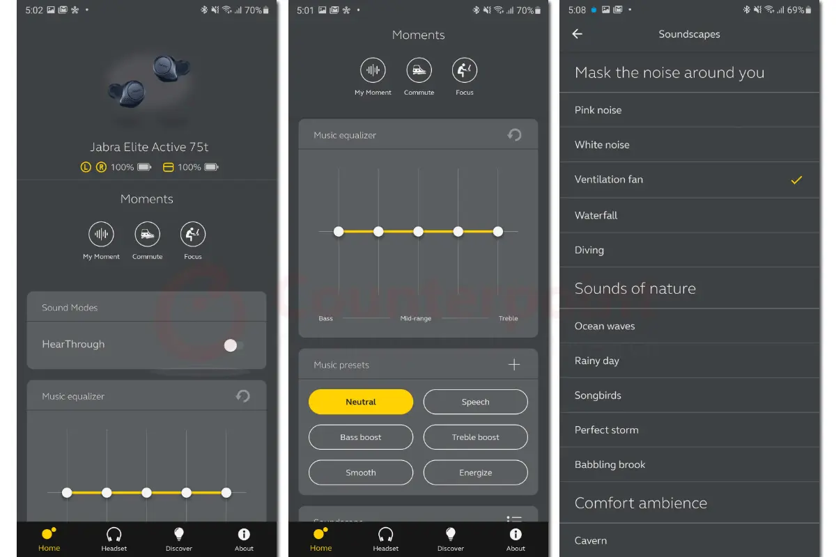 jabra sound plus app equalizer and soundscapes