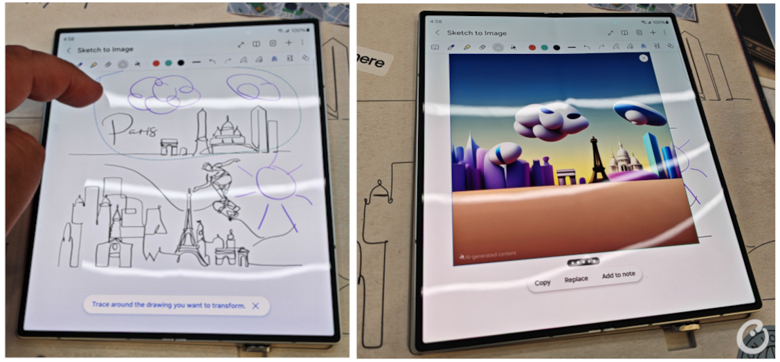counterpoint-samsung-galaxy-unpacked-Z-fold6-sketch-to-image